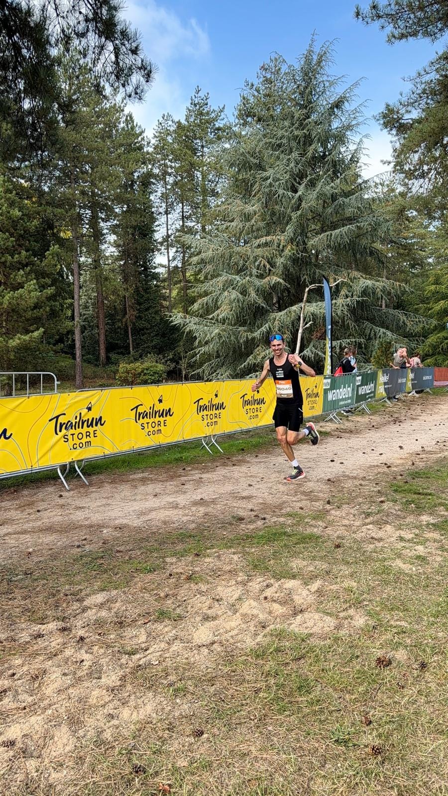 Roel onderweg tijdens het NK lange trail